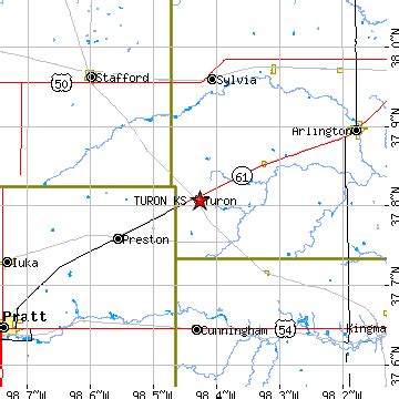 Turon, Kansas (KS) ~ population data, races, housing & economy