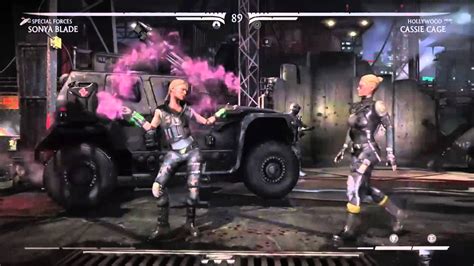 Mortal Kombat X Sonya Blade Vs Cassie Cage Youtube