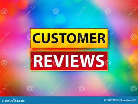 Customer Reviews Abstract Colorful Background Bokeh Design Illustration