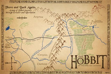 The Hobbit Map by Xiphos71 on DeviantArt