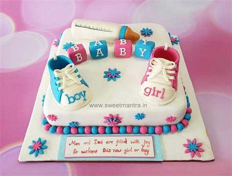 Pink Or Blue Cake Decorated Cake By Sweet Mantra Cakesdecor