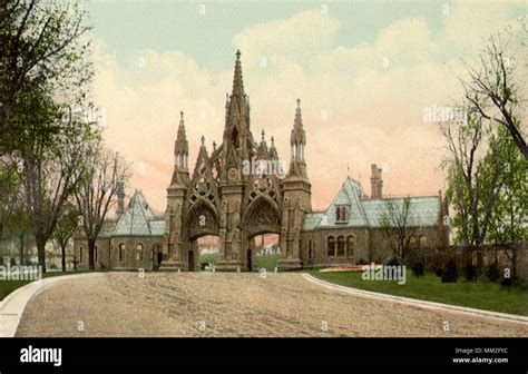 Greenwood Cemetery Brooklyn 1912 Stock Photo Alamy