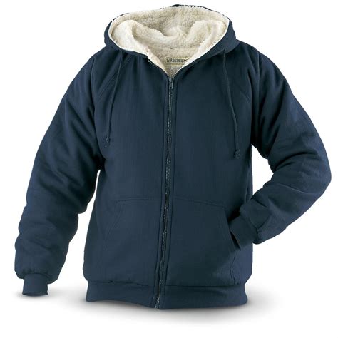 Wilderness Sherpa Lined Fleece Zip Hoodie 155157 Sweatshirts