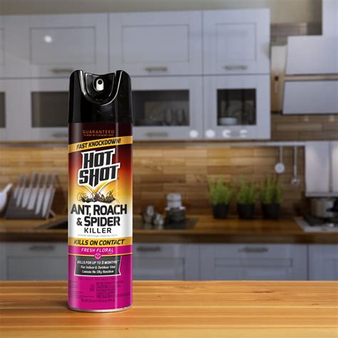 Hot Shot Fresh Floral Scent Ant Roach Spider Killer Spray 21 87 Oz