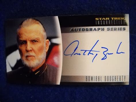 1998 SKYBOX STAR TREK Insurrection Anthony Zerbe Autograph Card A-10 ...