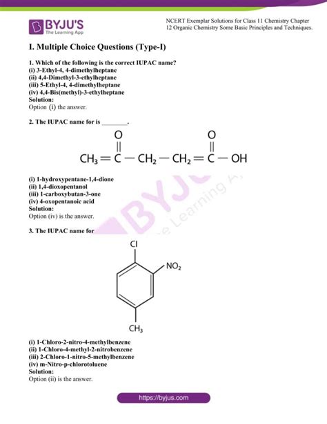 General Organic Chemistry Questions And Answers Basic Organic