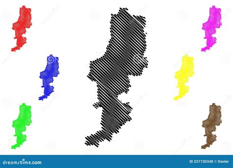 Durg District Chhattisgarh State, Division, Republic Of India Map ...