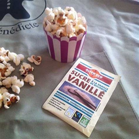 Pop Corn sucrés maison au sucre vanillé équitable de Les Gourmandises