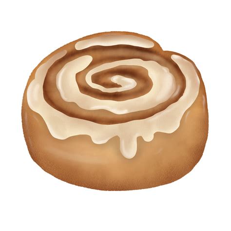 Cinnamon Rolls Watercolor Drawing Hand Drawn Illustration 25350343 PNG