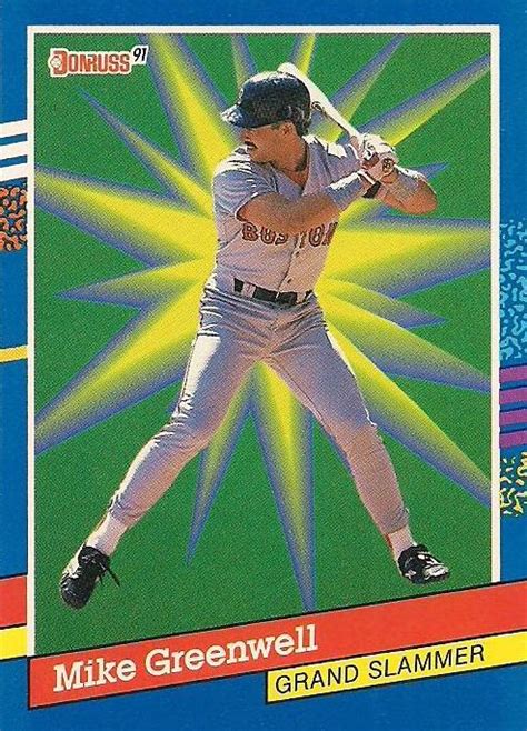 Donruss Grand Slammers Mike Greenwell Trading Card Database