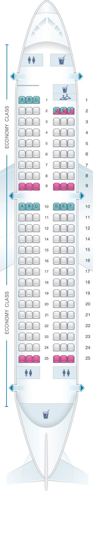 Airbus A319 Jet Seating Chart