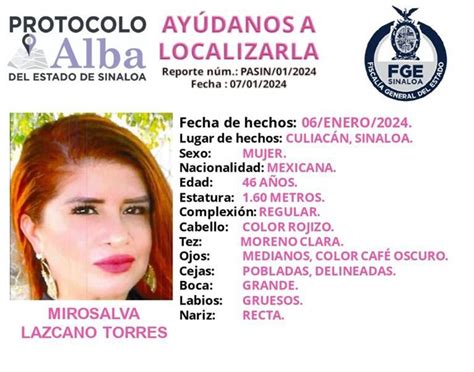 Fge Activa Protocolo Alba Para Dar Con El Paradero De Miroslava