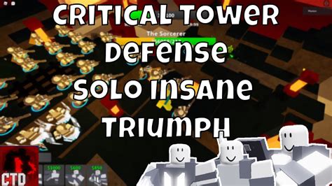 Critical Tower Defense Solo Insane Mode Triumph YouTube