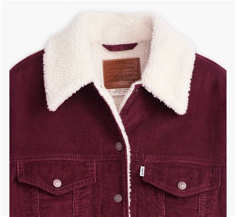 90s Sherpa Trucker Jacket Red Levis® Us