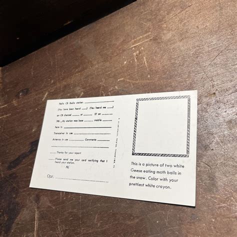 Nude Women Optical Illusion Lewistown Pa Ham Radio QSL Amateur