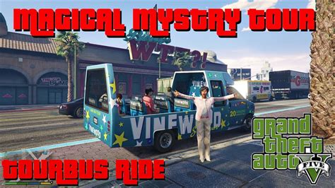 Vinewood Tour Bus Tour Gta 5 Story Mode YouTube