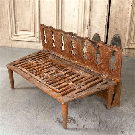 Antique Fireplace Log Holder And Ember Screen