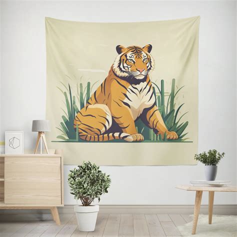 Stunning Bengal Tiger Wall Tapestry