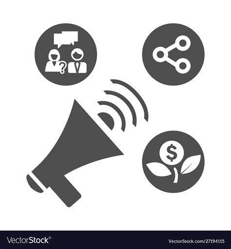 Business Advertising Icon Advertisement Royalty Free Vector