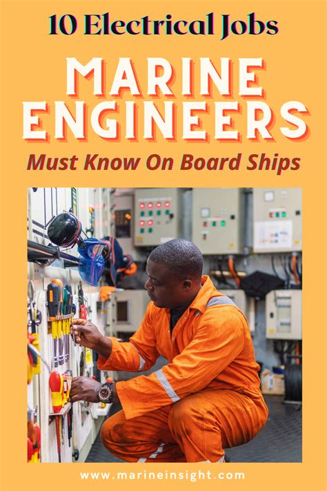 10 Electrical Jobs Marine Engineers Must Know On Board Ships Artofit