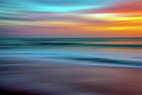 Colorful Sunset Beach Abstract Photograph by R Scott Duncan | Pixels