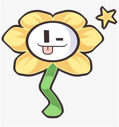 Flowey Flowey Undertale Winking Transparent Png 820x800 Free