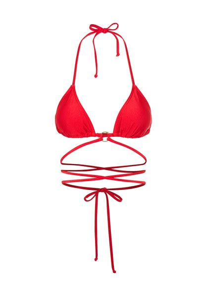 LSCN By LASCANA Triangel Bikini Top Baila Rot Cup A B 34