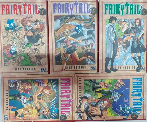 LOT 5 MANGA Fairy Tail Tomes 1 2 3 4 5 Manga EBay