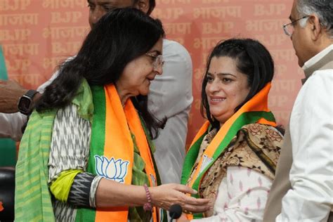 Kiran Choudhary Former Congress Leaders Kiran Choudhry Daughter Shruti Choudhry Join