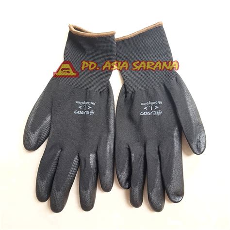 Jual Sarung Tangan Kerja Safety Mechanical Polyurethane Gloves Nylon