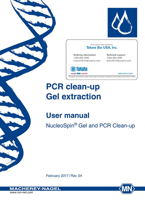 Nucleo Spin Gel And PCR Clean Up User Manual Rev 04 Mn Net Comwww Mn