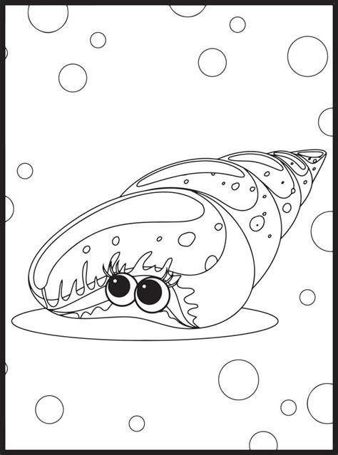 Ocean Animals Coloring Pages 16076580 Vector Art at Vecteezy