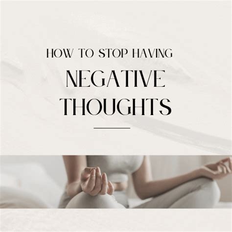 How To Stop Having Negative Thoughts Health Mind Body Australia