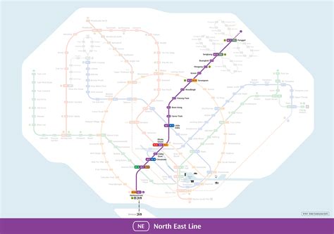 North-East Line: MRT map & Recommendations - Singapore Illustrations ...