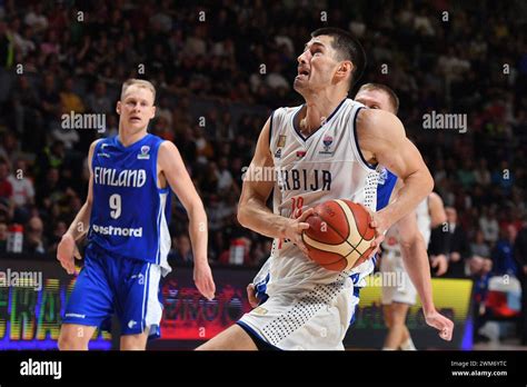 Belgrade Serbia 23 February 2023 Luka Mitrovic Of Serbia Drives To