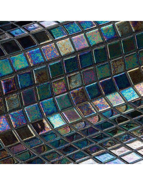 Glass Mosaic Pool Series Iris Colour Ebano Ezarri