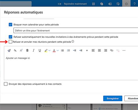 Comment Param Trer Une R Ponse Automatique Sur Outlook Web