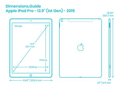 Apple iPad (9th Gen) Dimensions & Drawings | Dimensions.com