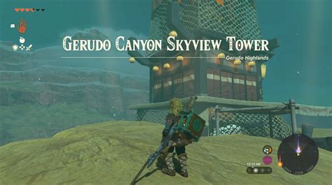 How To Unlock Gerudo Canyon Skyview Tower In Zelda Totk