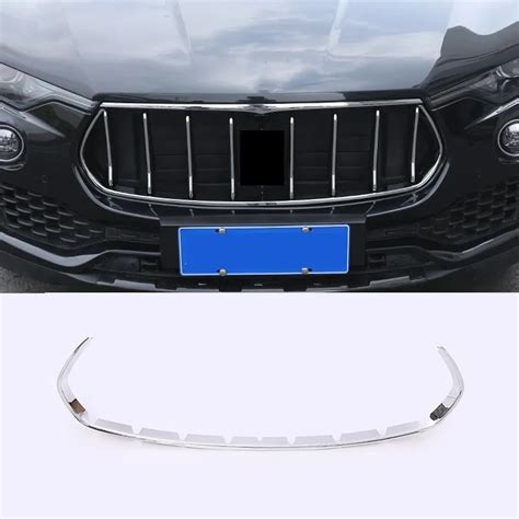 For Maserati Levante 2016 2017 2018 Abs Chrome Car Front Grille Trim Decoration Cover Exterior