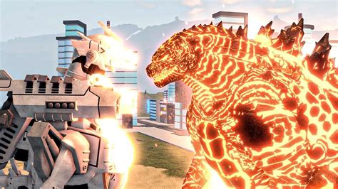 Thermonuclear Godzilla Vs Kiryu Type 3 Roblox Kaiju Universe Youtube