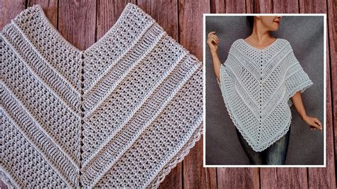 Poncho A Crochet Muy F Cil Para Mujer Paso A Paso Youtube