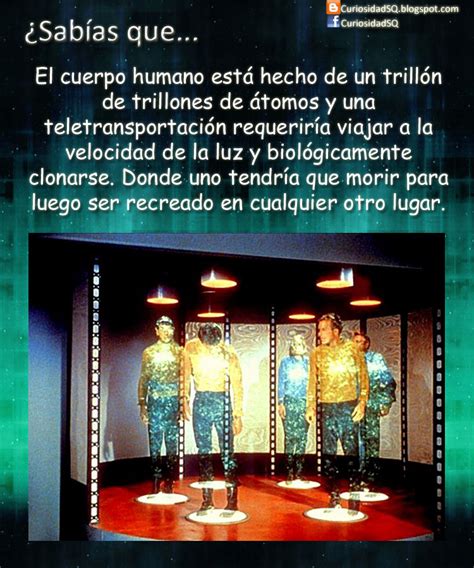 Sabías que Teletransportación en humanos