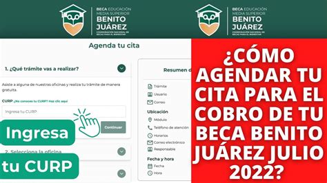 C Mo Agendar Tu Cita Paso A Paso Sistema De Citas Becas Benito Ju Rez