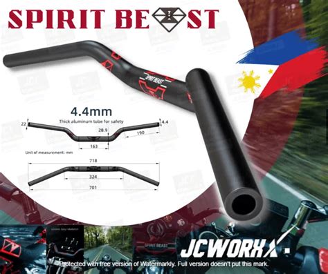 Spirit Beast Motorcycle Handlebar 28Mm Universal Handle Bar Lazada PH