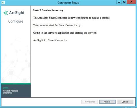 Installing ArcSight SmartConnector Windows