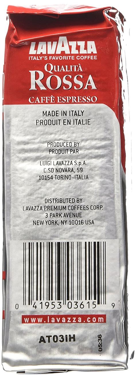 Lavazza Italian Qualita Rossa Ground Espresso 1 Case 20 X 8 8 Oz