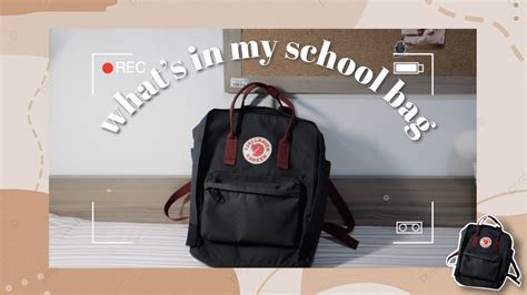 What S In My Backpack 2022 🎒 Fjallraven Kanken College Edition 我的包里都有什么 Youtube