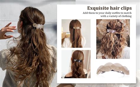 Amazon Mistofu Large Hair Barrettes For Women Beautiful Lines