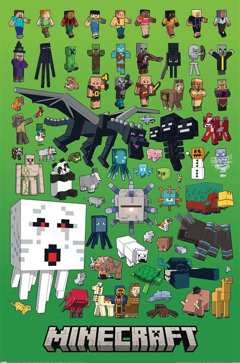 minecraft characters poster helix sounds